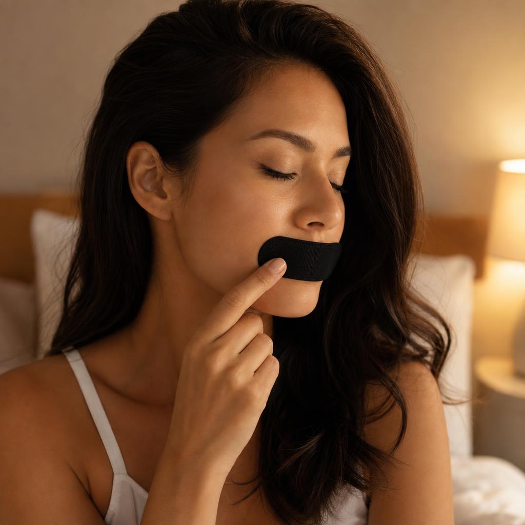 Colócala sobre los labios